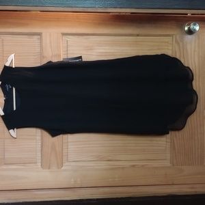 Sharagano sleeveless black dress